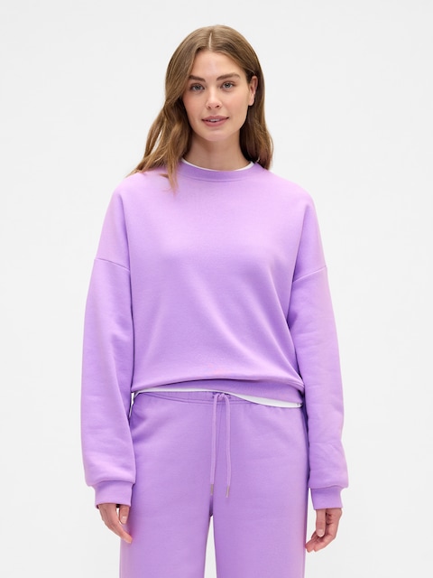 Relaxed Wedge Crewneck Sweatshirt