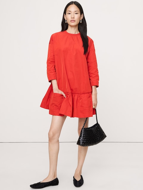 Taffeta Mini Dress