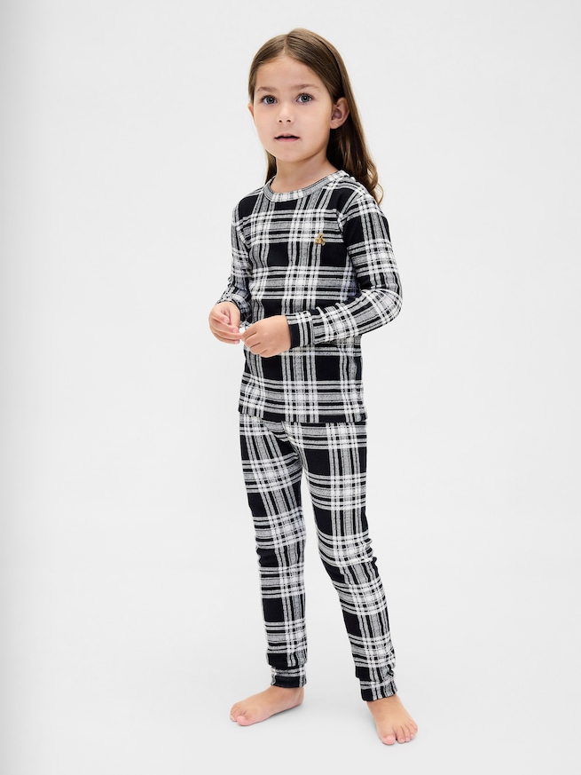 オーガニック ブラッシュドコットン ホリデー パジャマセット (幼児・ベビー)-3