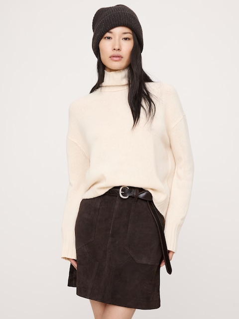 Oversized Cashmere Turtleneck Sweater