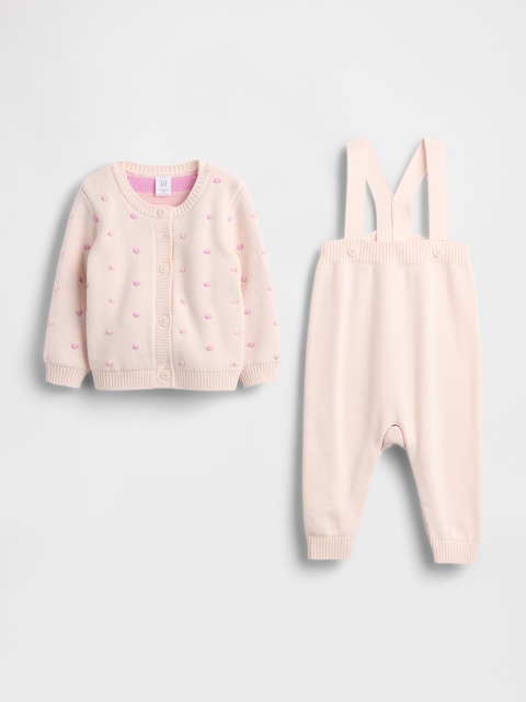 Baby Cardigan Sweater Outfit Set