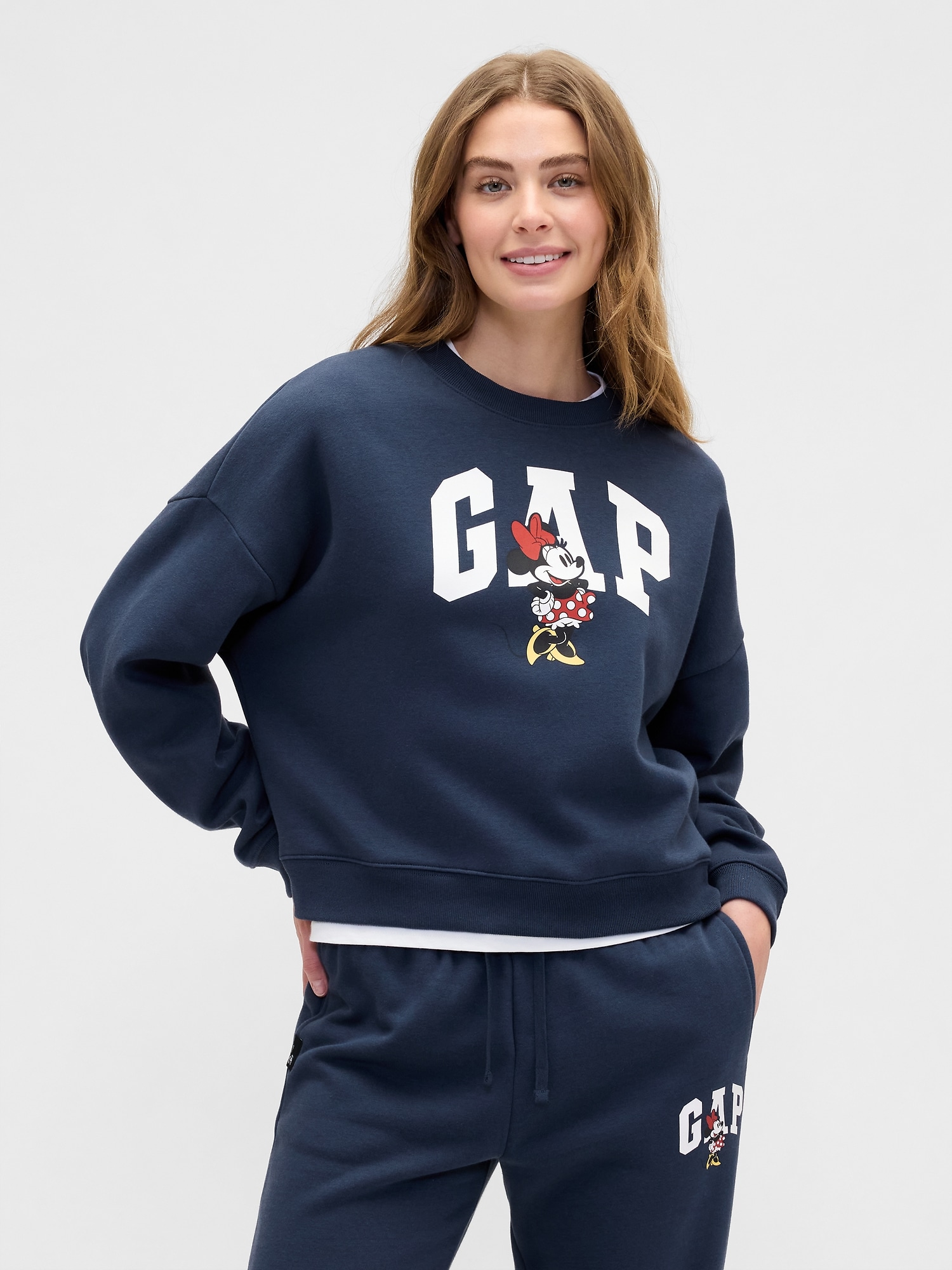 Gap × Disney Minnie Mouse Oversized Logo Sweatshirt