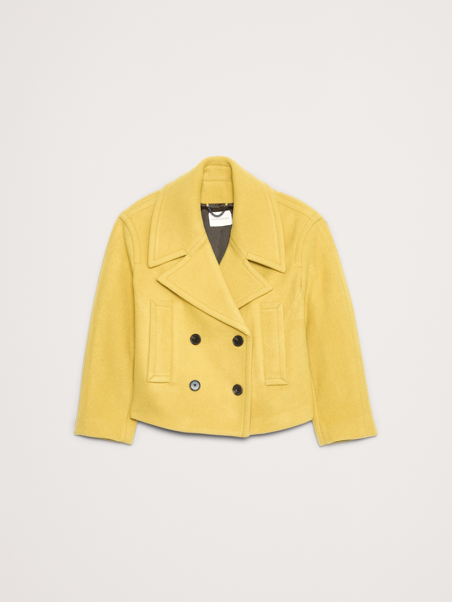 Italian Melton Wool-Blend Peacoat