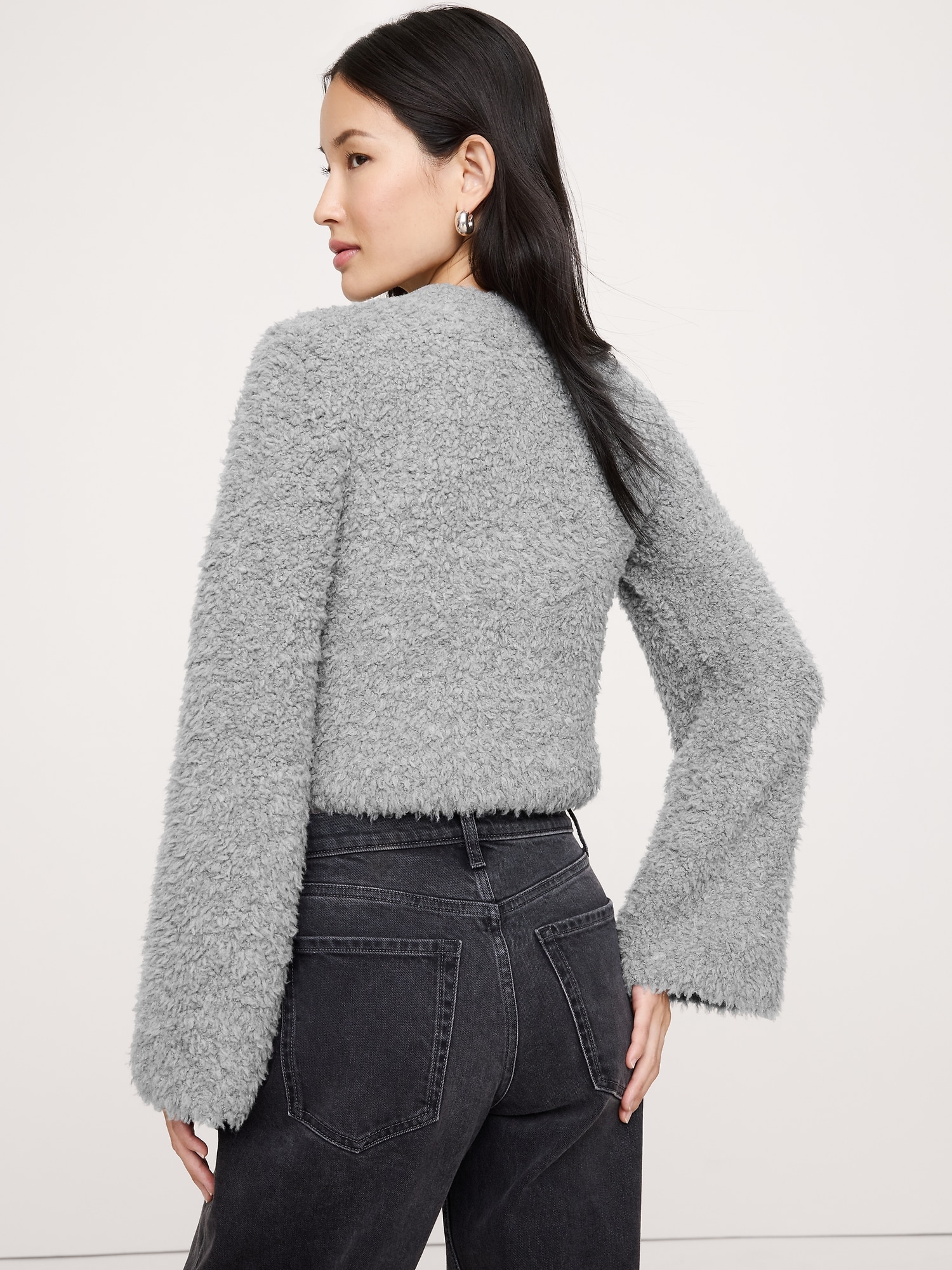 カーリー メリノブレンド カーディガン-2