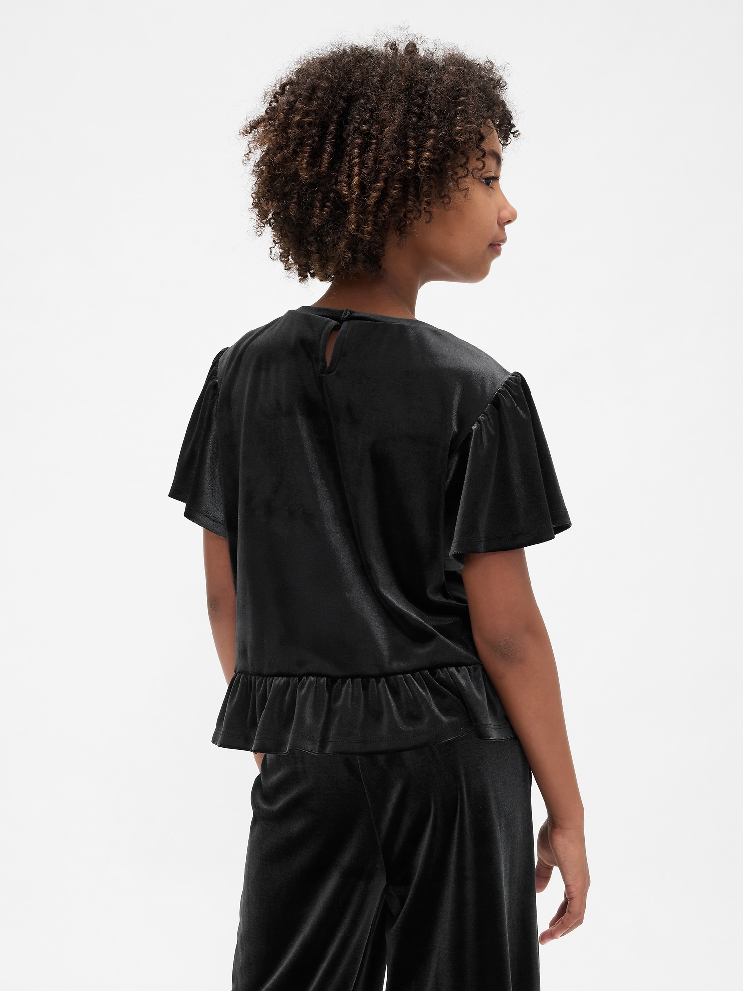 ベロア ペプラム トップス (キッズ)-2