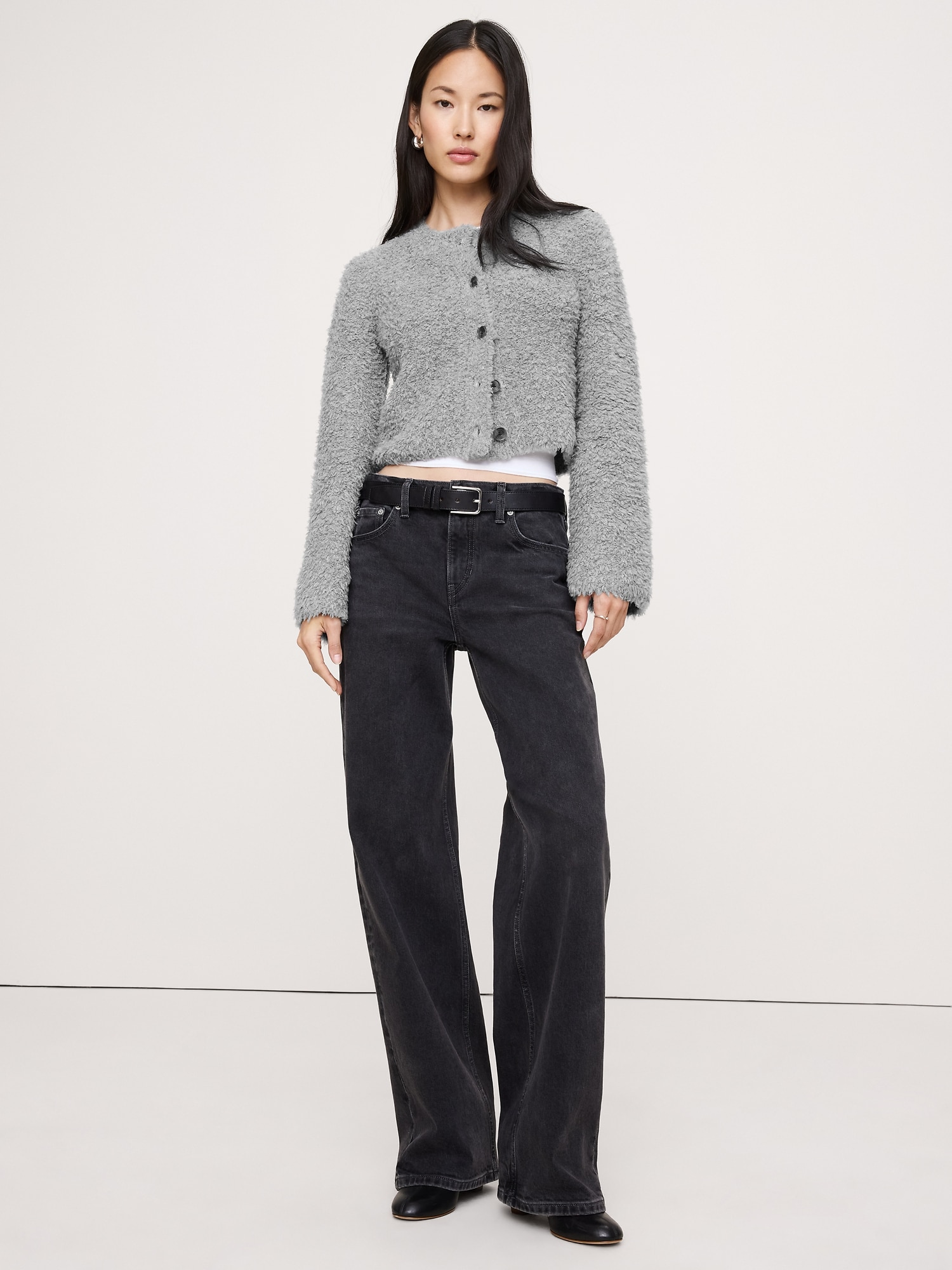 カーリー メリノブレンド カーディガン-0