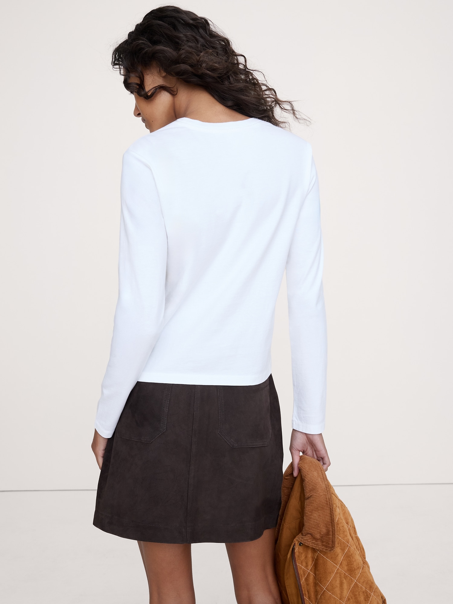 ヴィンテージ コットン ロングスリーブ Tシャツ-1