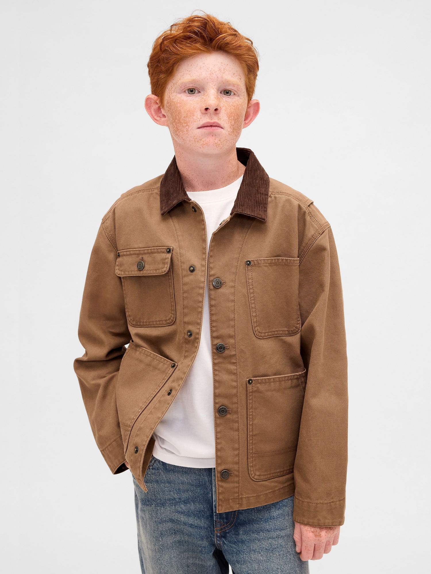 Kids Canvas Utility Jacket