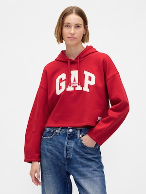 オーバーサイズ バレルスリーブ GAPロゴパーカー