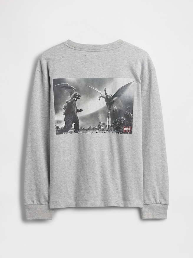 ゴジラ グラフィック GAPロゴ Tシャツ (キッズ)-1