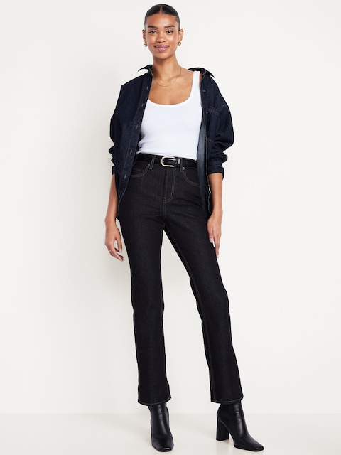 Extra High-Waisted Baby Boot-Cut Jeans