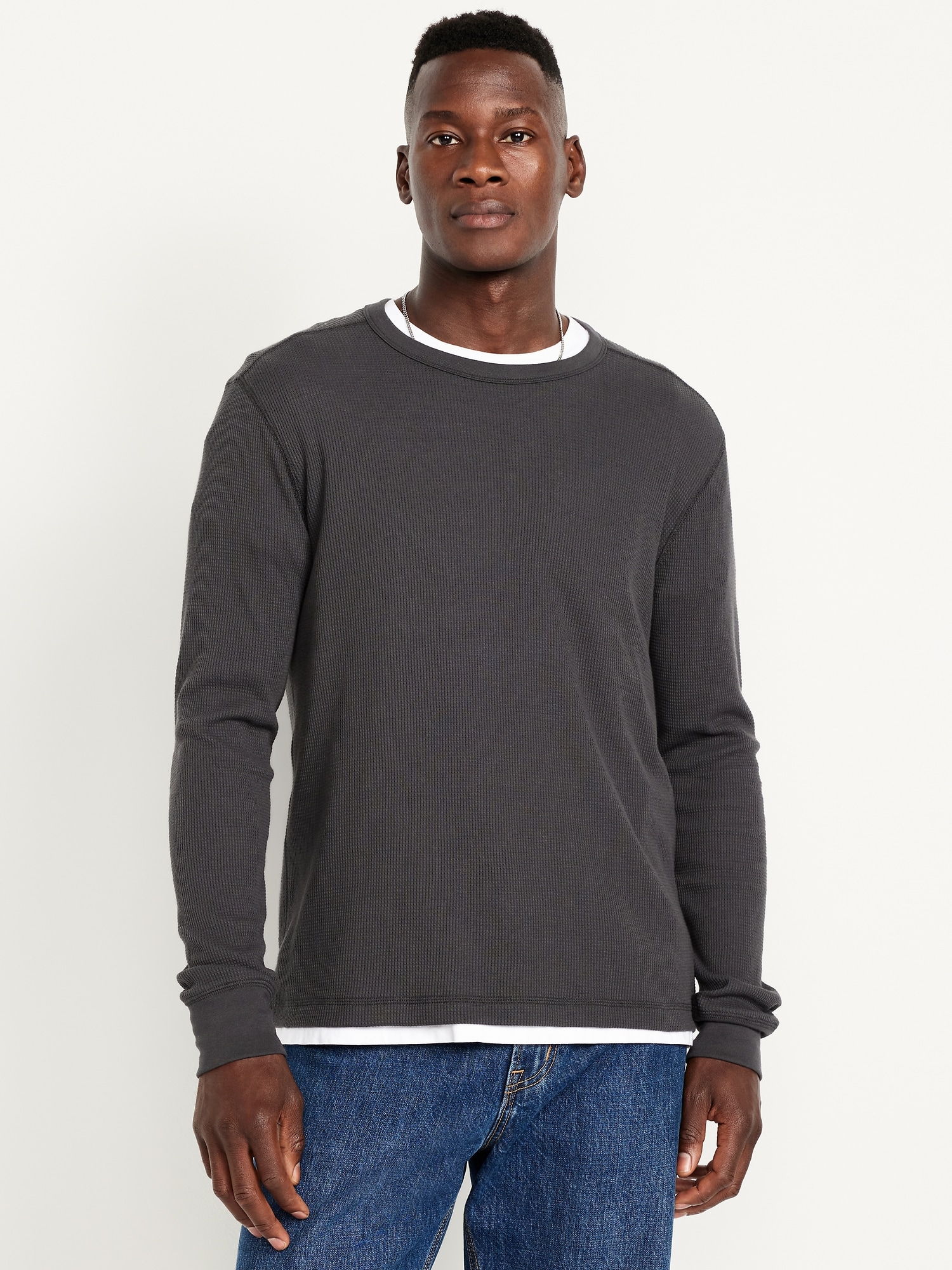 Waffle-Knit T-Shirt