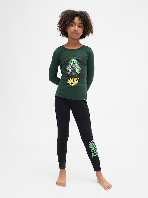 ウィキッド オーガニック ブラッシュドコットン パジャマセット (キッズ)