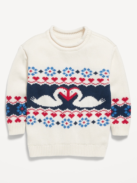 CHANDAIL LONG À MOTIF POUR TOUTE-PETITE