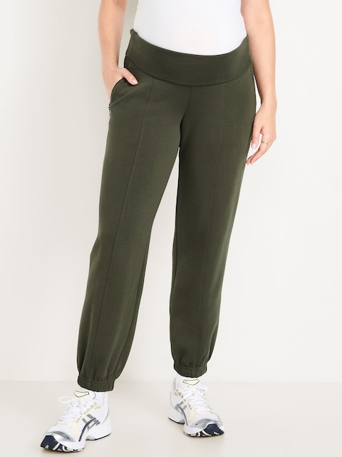 Maternity Dynamic Fleece Rollover Waist Joggers