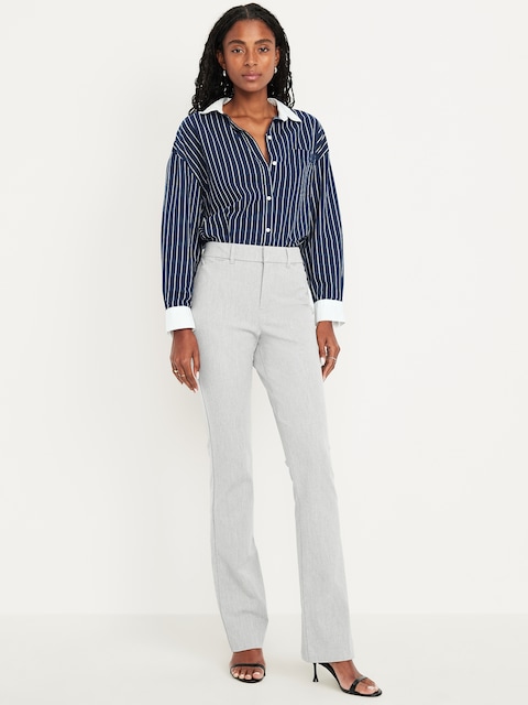 PANTALON PIXIE ÉVASÉ À TAILLE HAUTE POUR FEMME