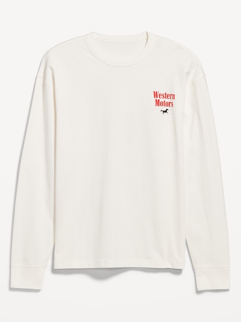 Heavyweight Crew-Neck Graphic Cropped T-Shirt