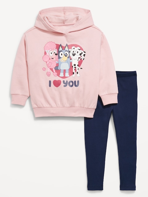 ENSEMBLE DE TUNIQUE À CAPUCHON ET LEGGING BLUEY™ POUR TOUTE-PETITE
