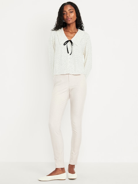 PANTALON PIXIE AJUSTÉ À TAILLE HAUTE LONGUEUR CHEVILLE