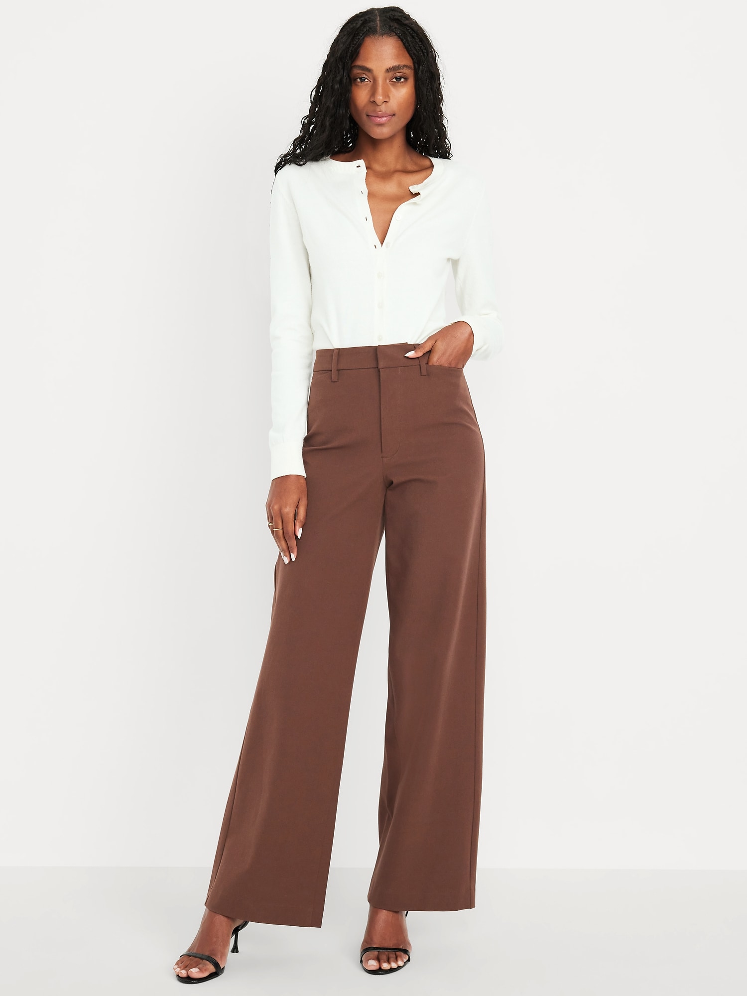 Wide Leg Faux Leather Pants | Old Navy