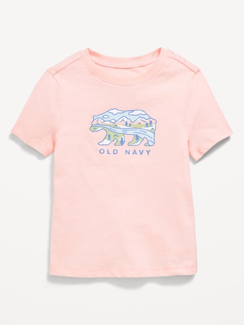 Short-Sleeve Logo-Graphic T-Shirt for Toddler Girls