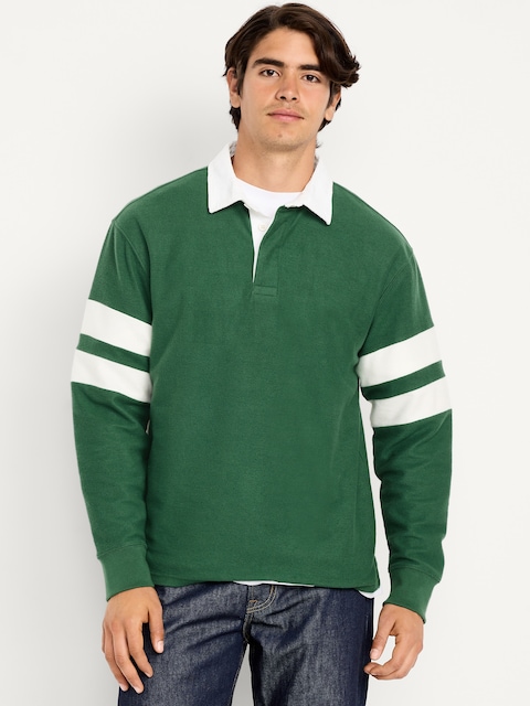 POLO DE RUGBY EN TISSU DUVETEUX