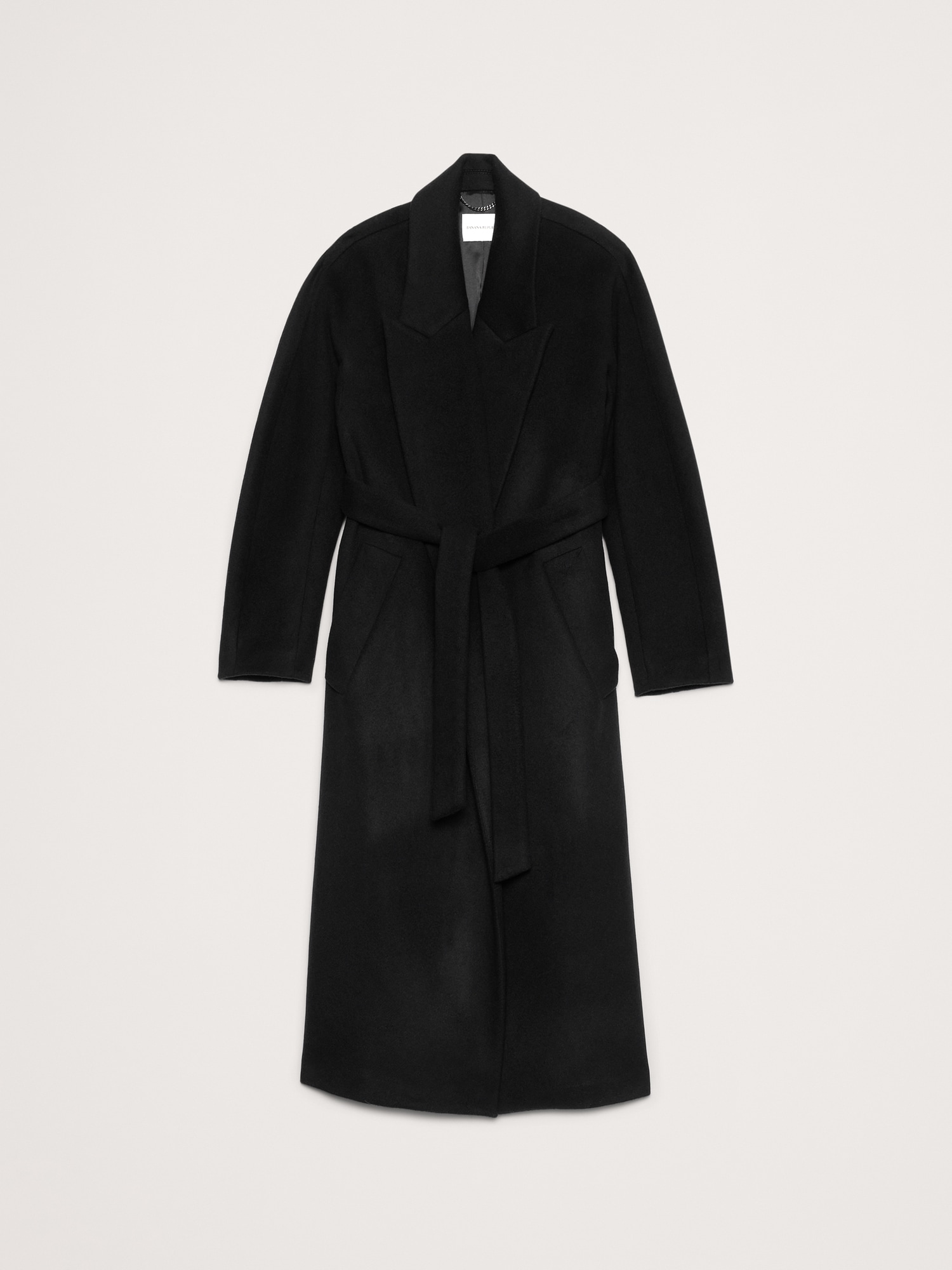 Italian Wool-Cashmere Wrap Coat