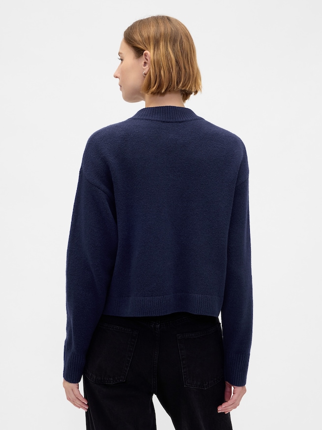 CashSoft カシミヤタッチ オーバーサイズ チャンキー カーディガン-2