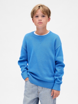 リラックスフィット クルーネックセーター (キッズ)