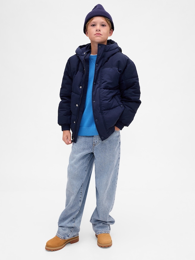 リラックスフィット クルーネックセーター (キッズ)-3