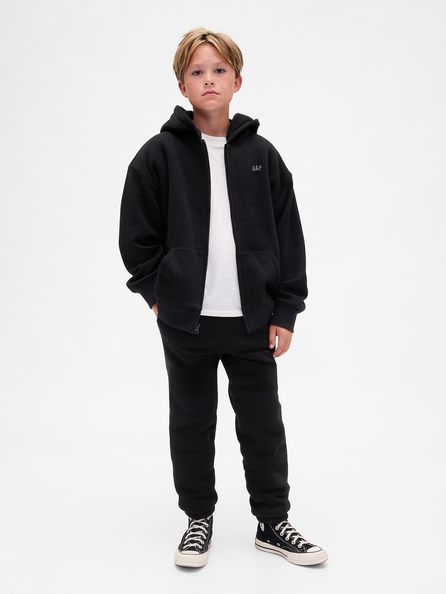 Kids Relaxed Sherpa-Lined Joggers
