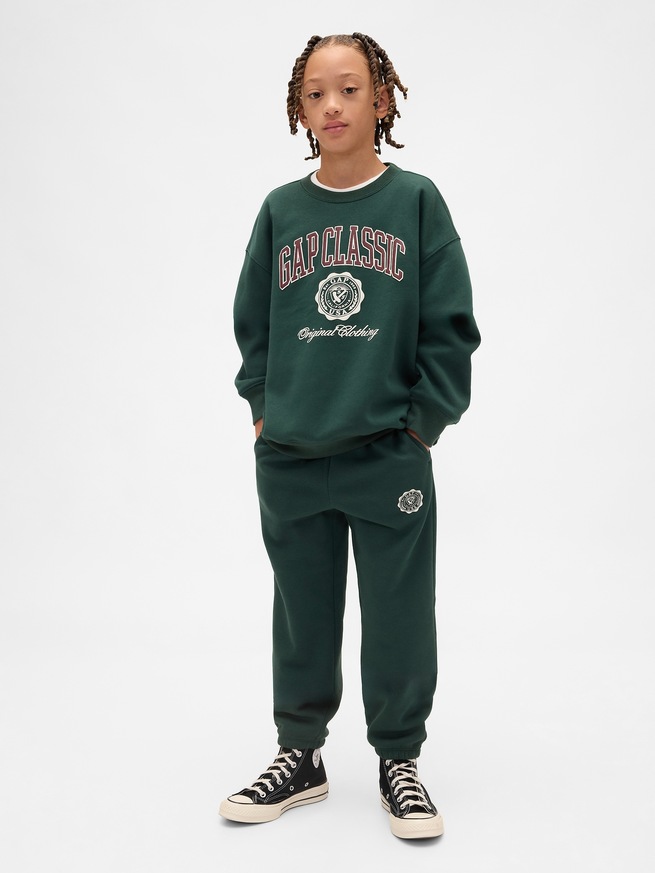 ヴィンテージソフト リラックスフィット GAPロゴスウェットシャツ (キッズ)-3