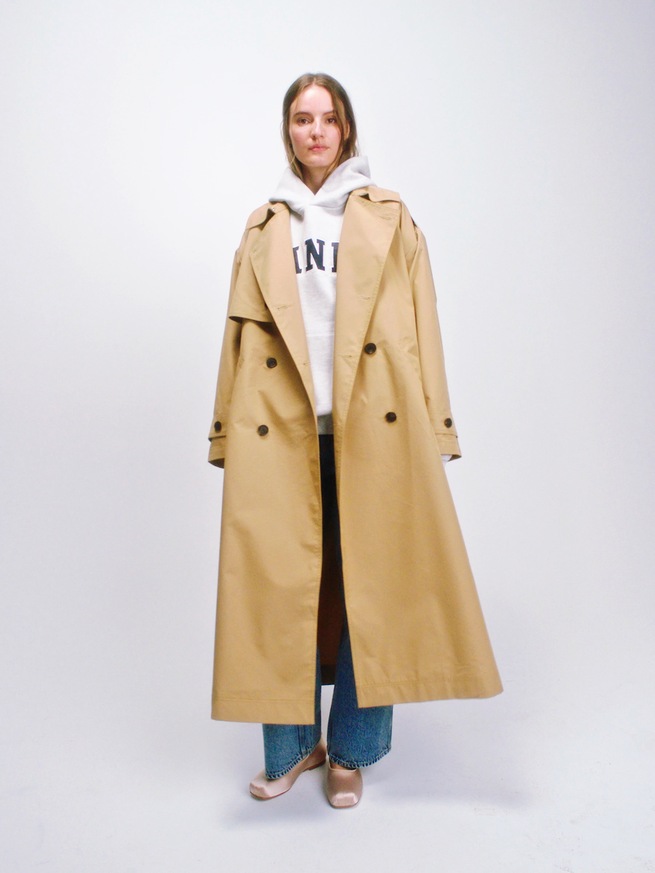 Gap &times; Sandy Liang バックリボン トレンチコート-7