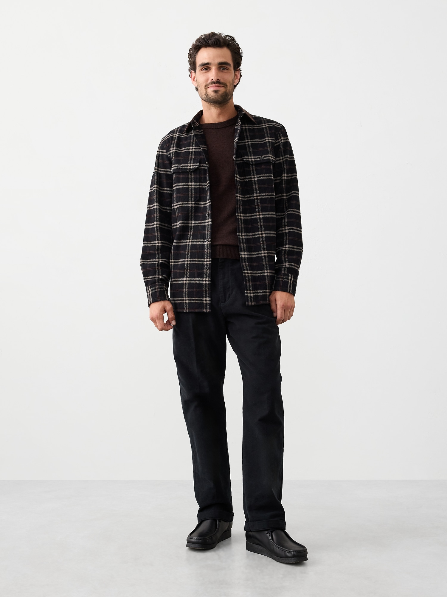 Standard-Fit Heavyweight Flannel Shirt