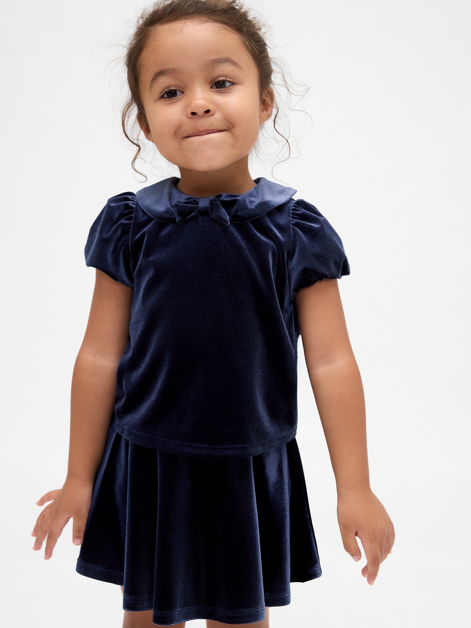 ENSEMBLE EN VELOURS À BOUCLE POUR BÉBÉ ET TOUTE-PETITE