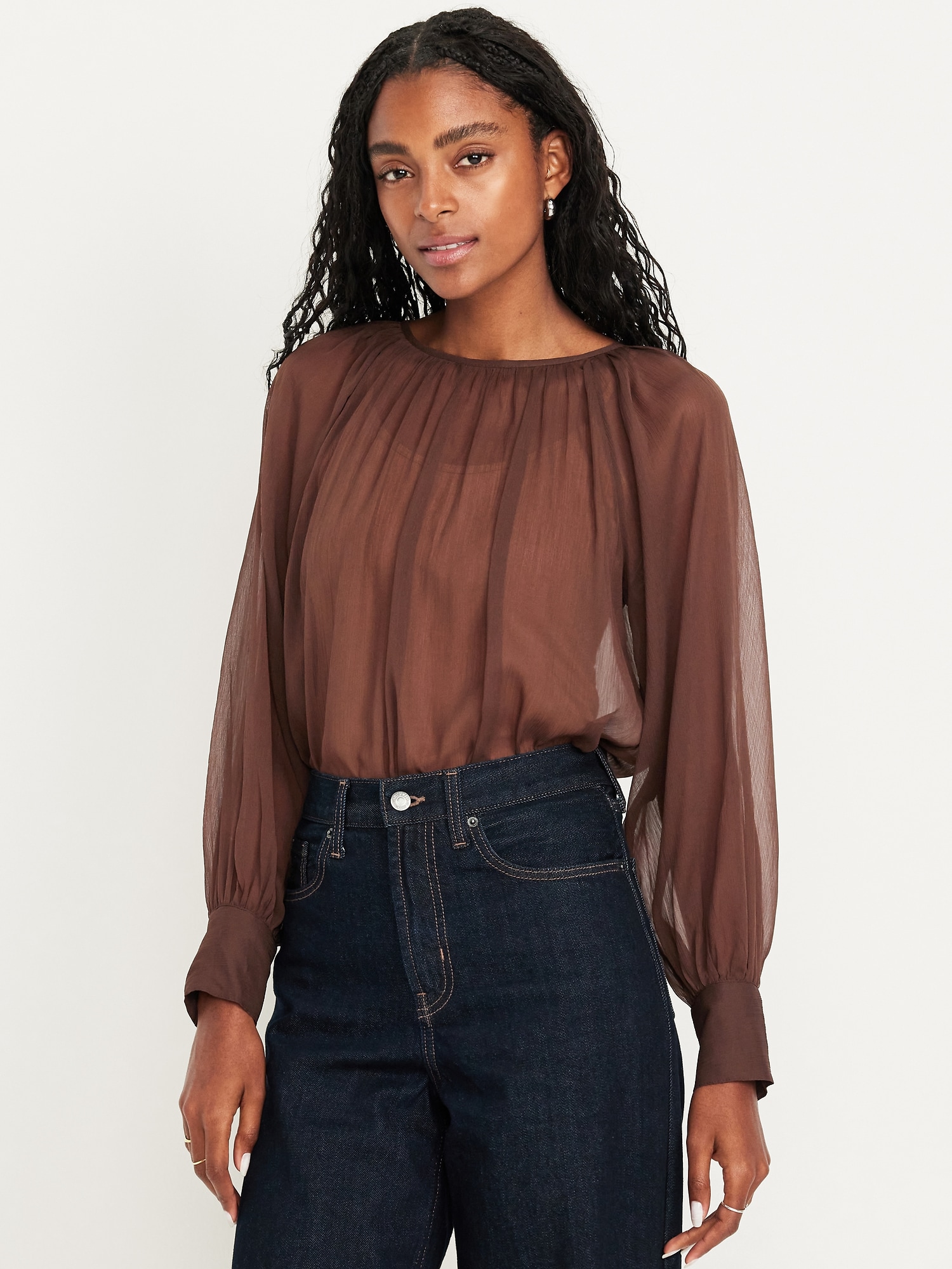Tie Neck Blouse | Old Navy
