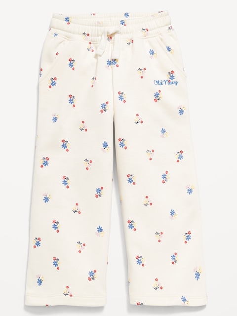 PANTALON EN COTON OUATÉ À LOGO IMPRIMÉ POUR TOUTE-PETITE