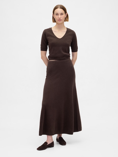 CashSoft Maxi Sweater Skirt