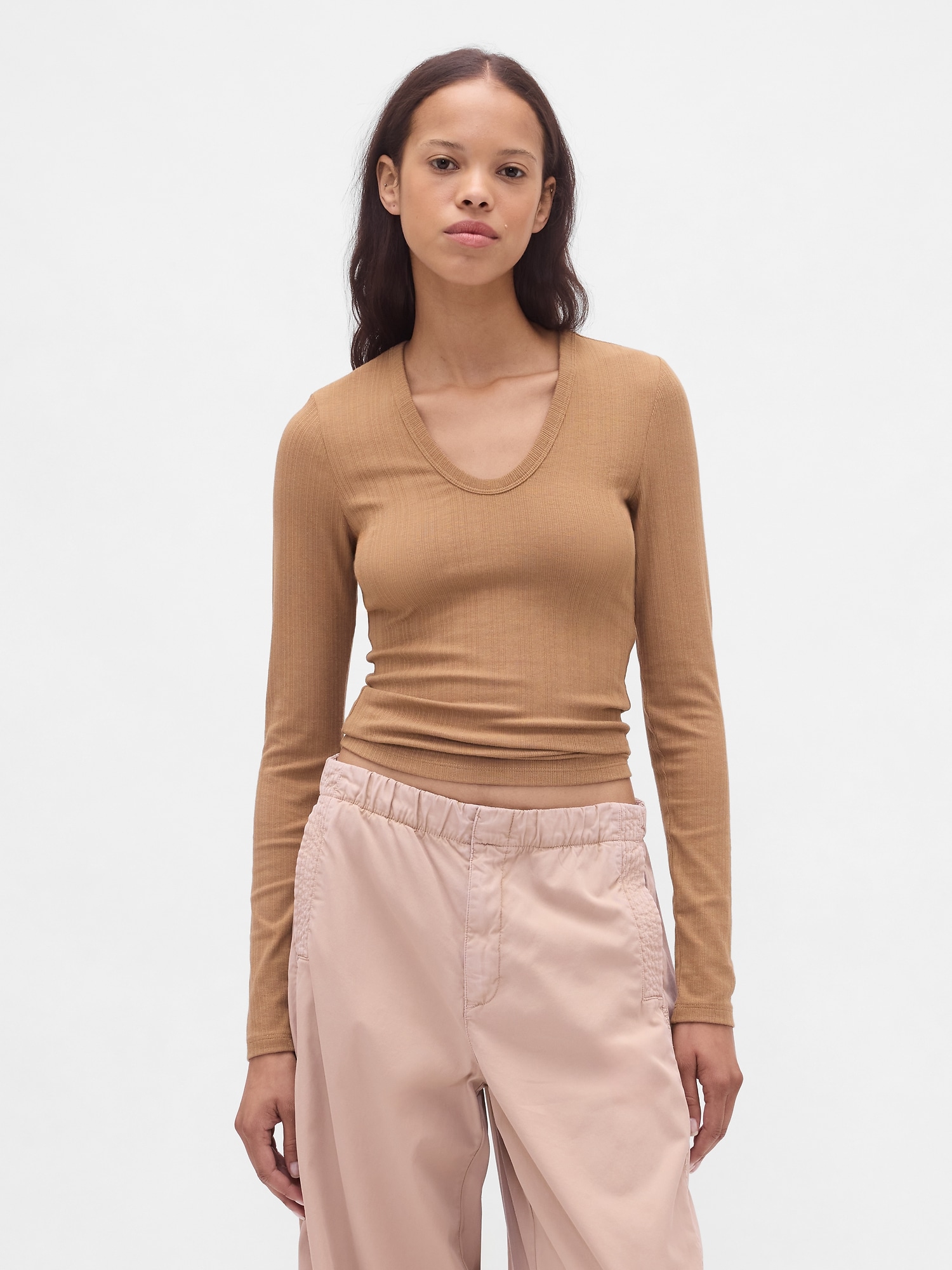 モダンリブ Tシャツ-0