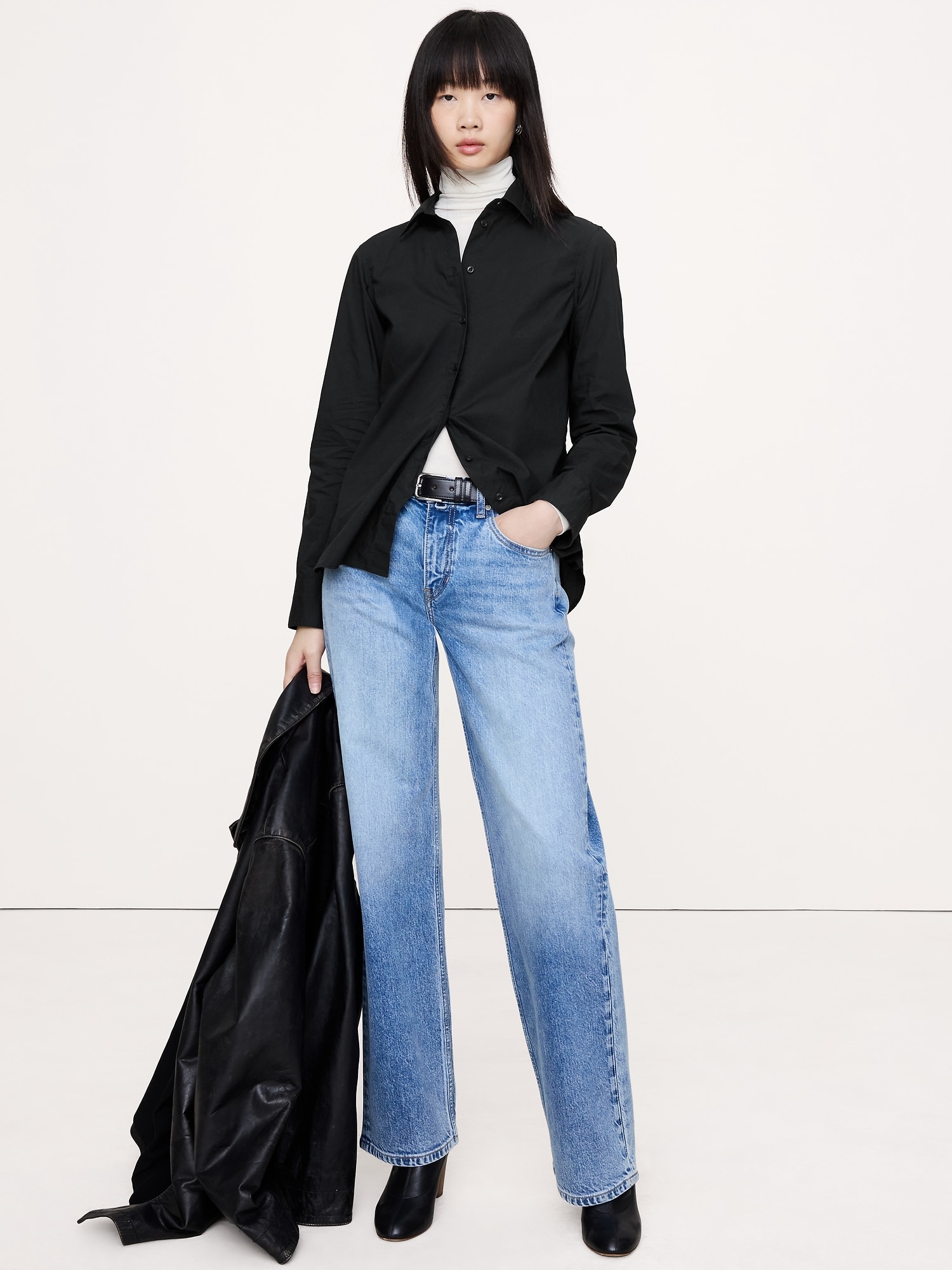 LA CHEMISE DE TOUS LES JOURS EN POPELINE DE COTON