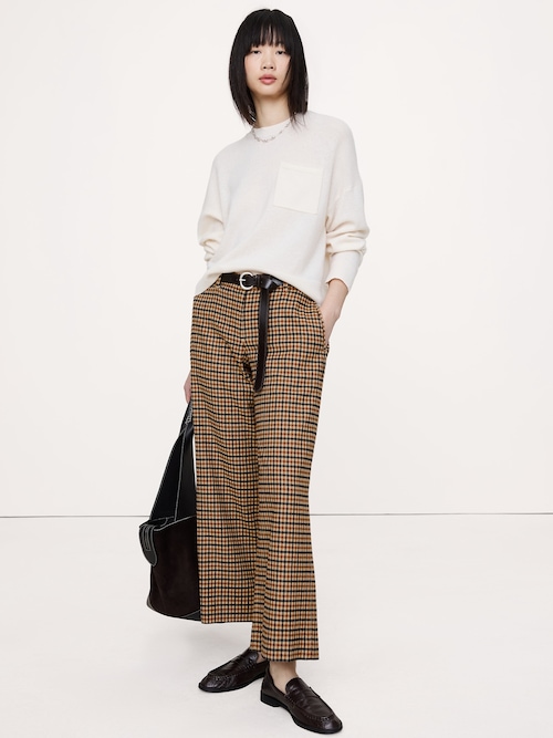 エブリデイ ワイドレッグ フランネル パンツ