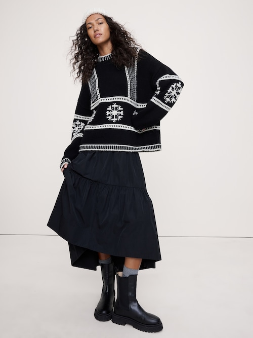 フェアアイル クールネックセーター