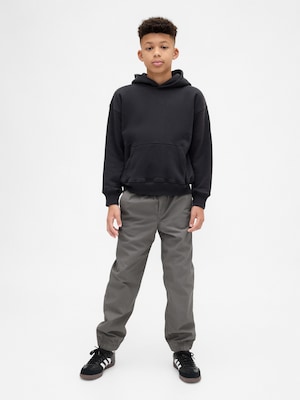 裏地付き ポプリンリラックスフィット ジョガーパンツ (キッズ)