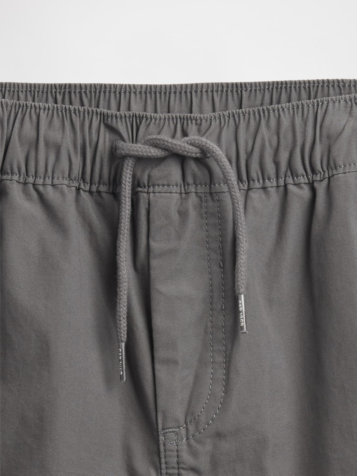 裏地付き ポプリンリラックスフィット ジョガーパンツ (キッズ)-4