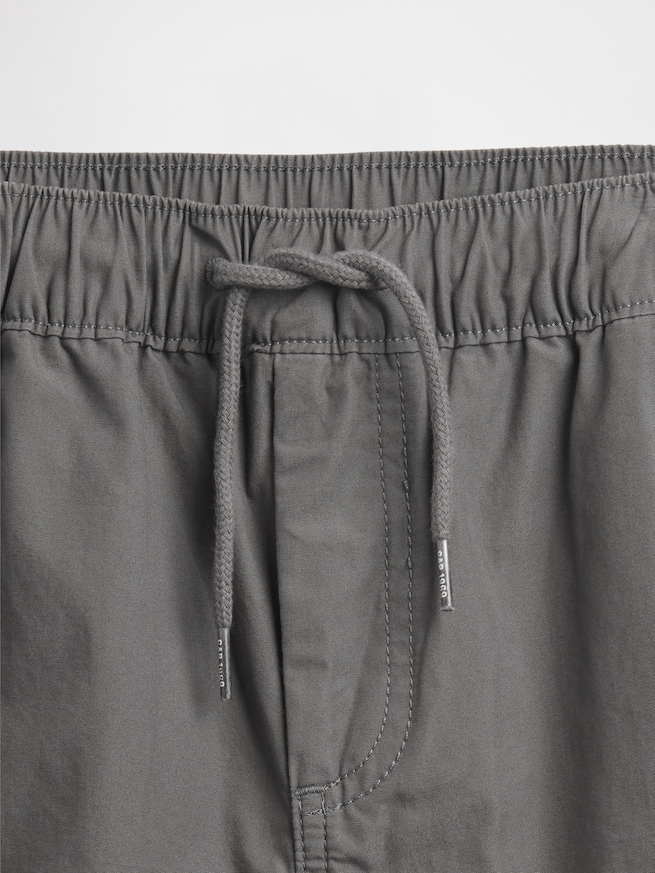 裏地付き ポプリンリラックスフィット ジョガーパンツ (キッズ)-4