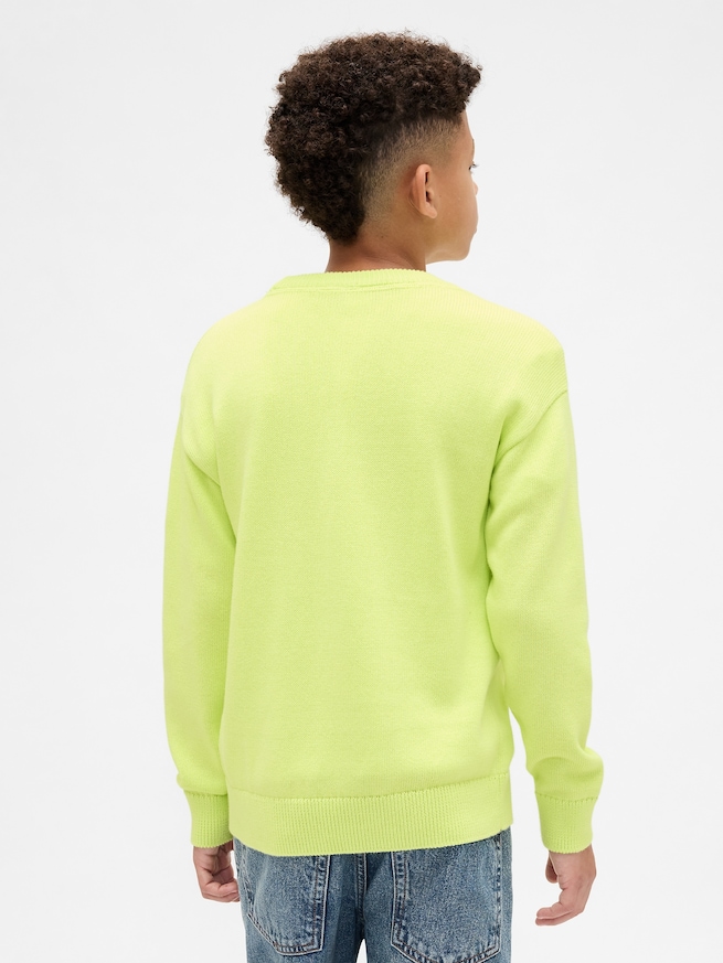リラックスフィット クルーネックセーター (キッズ)-2