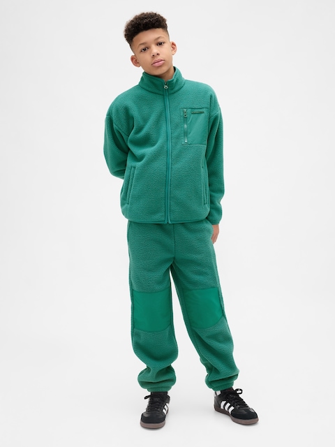 PANTALON DE JOGGING DÉCONTRACTÉ EN SHERPA POUR ENFANT