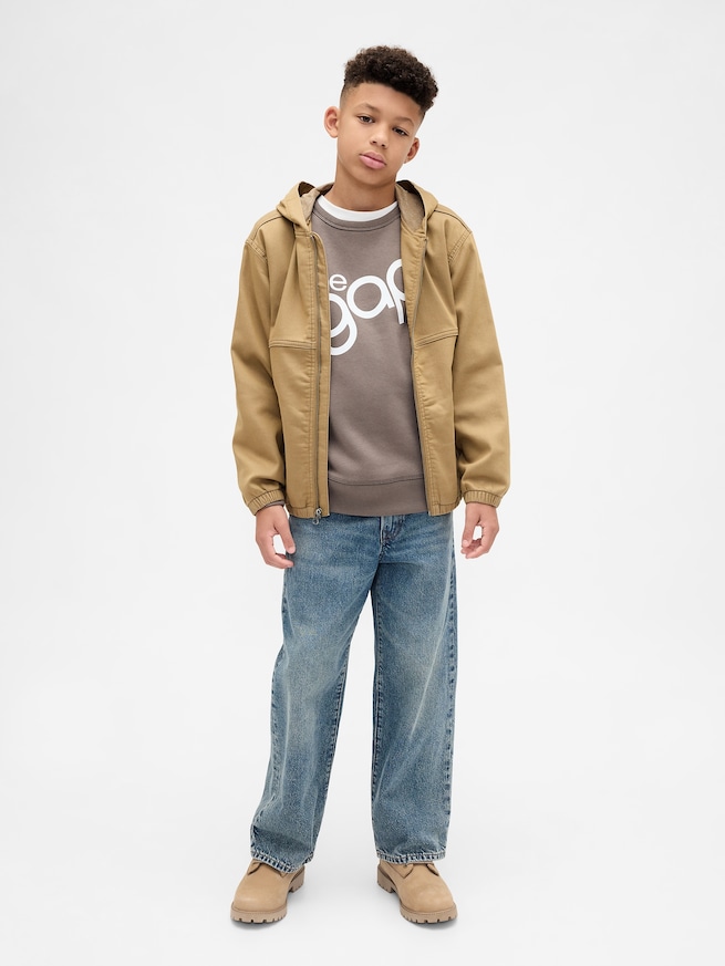 GAPロゴ スウェットシャツ (キッズ)-3