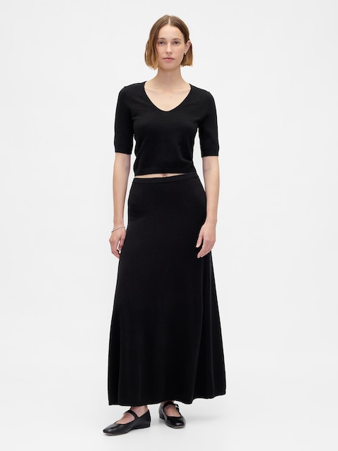 CashSoft Maxi Sweater Skirt