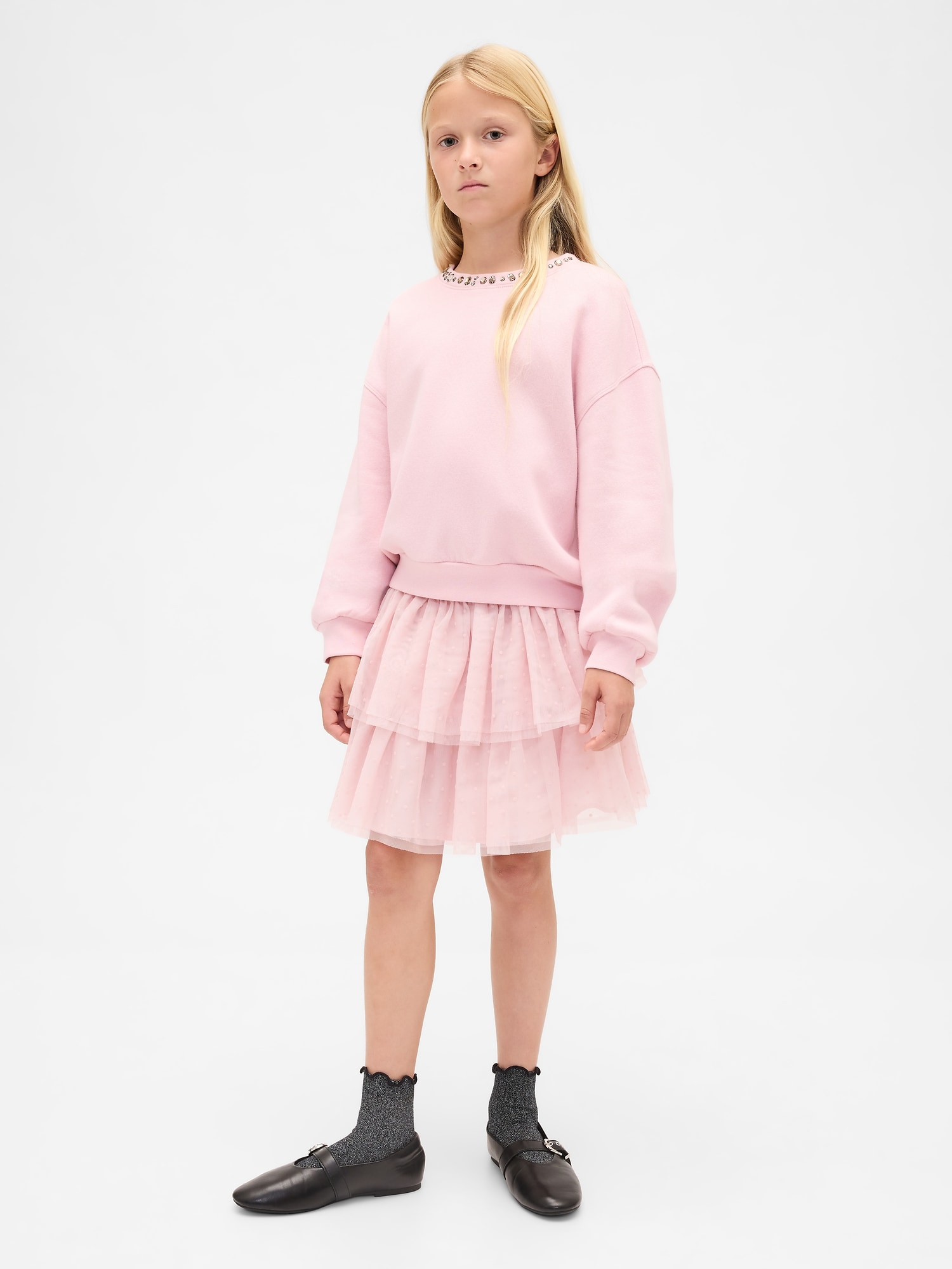 デコレーション ドルマン スウェットシャツ (キッズ)-3